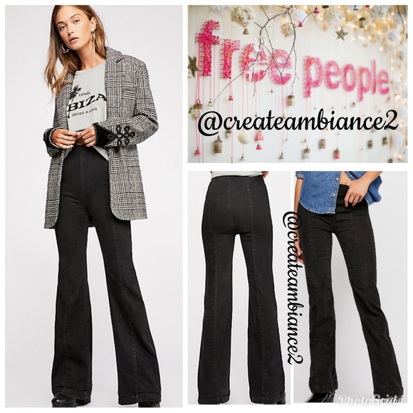 Free People Denim - 🔥Size25,28🔥FreePeople HiRise Pull On Flare Jeans